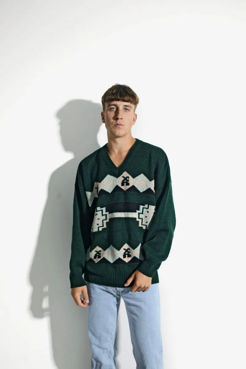 80s retro sweater mens