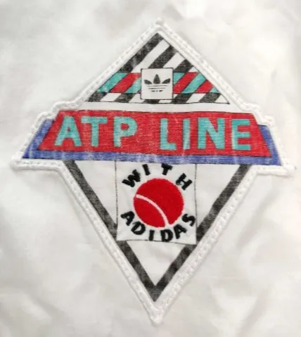 90s white Adidas ATP Line track jacket