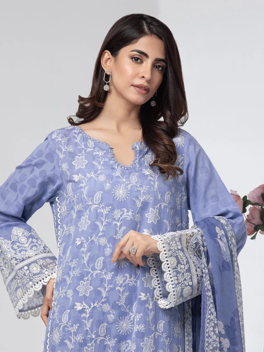 ACE Galleria Bahaar Festive Embroidered Dobby 3Pc Suit A-WU3PML23-22796