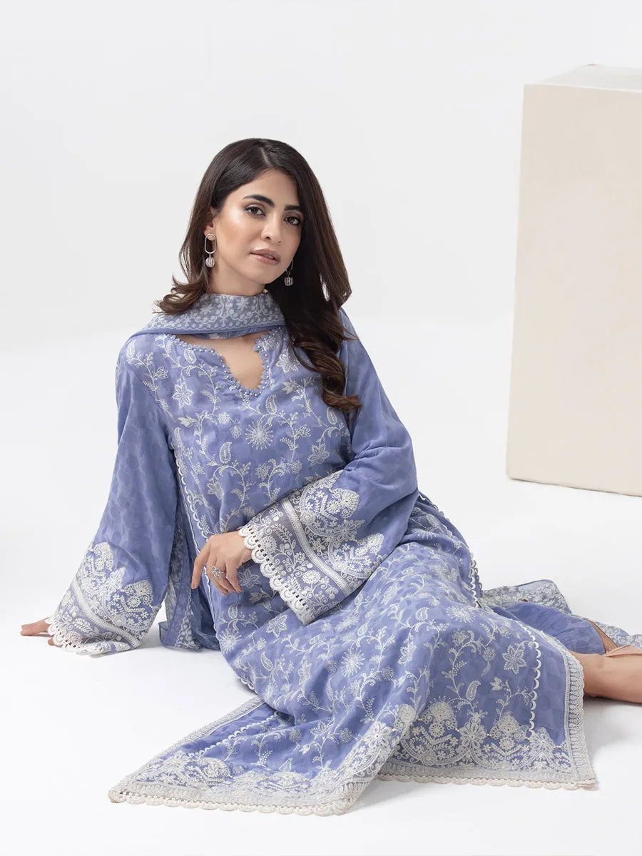 ACE Galleria Bahaar Festive Embroidered Dobby 3Pc Suit A-WU3PML23-22796