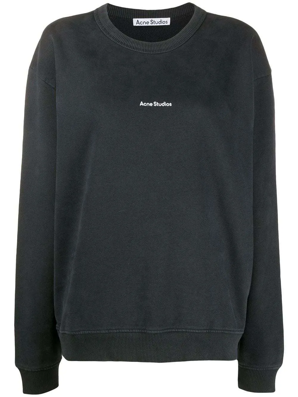 Acne Studios  |Crew Neck Long Sleeves Cotton Logo Hoodies & Sweatshirts