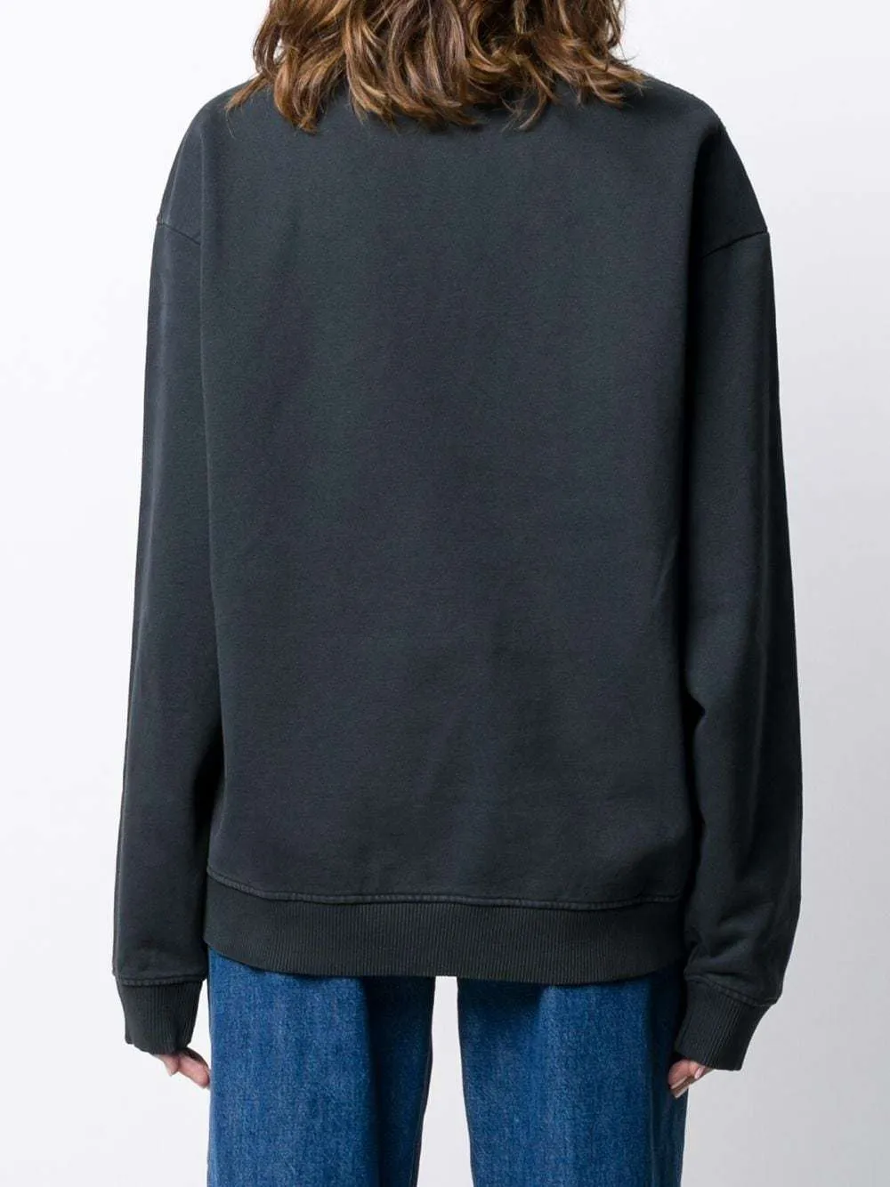 Acne Studios  |Crew Neck Long Sleeves Cotton Logo Hoodies & Sweatshirts