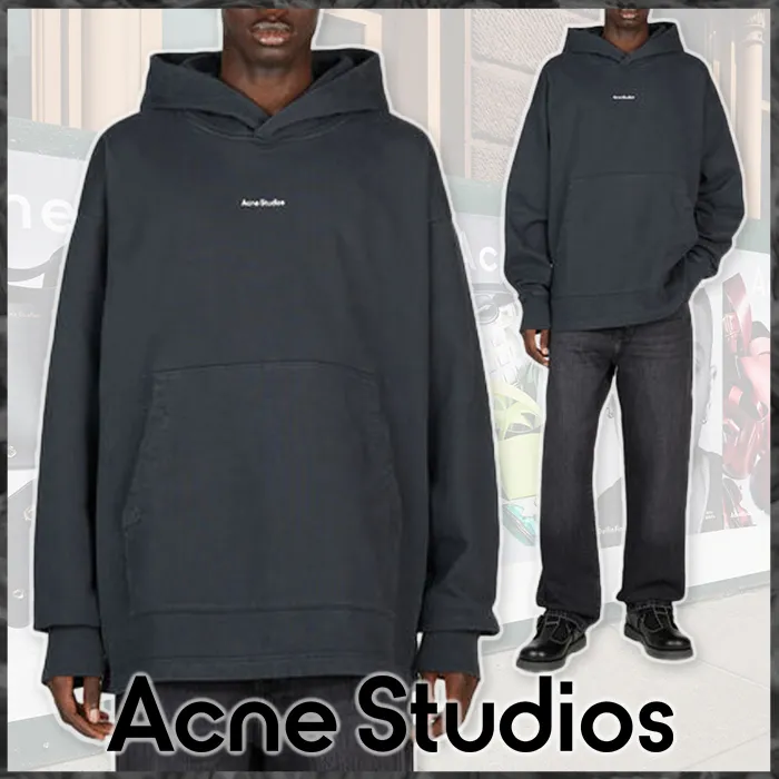 Acne Studios  |Street Style Cotton Logo Designers Hoodies