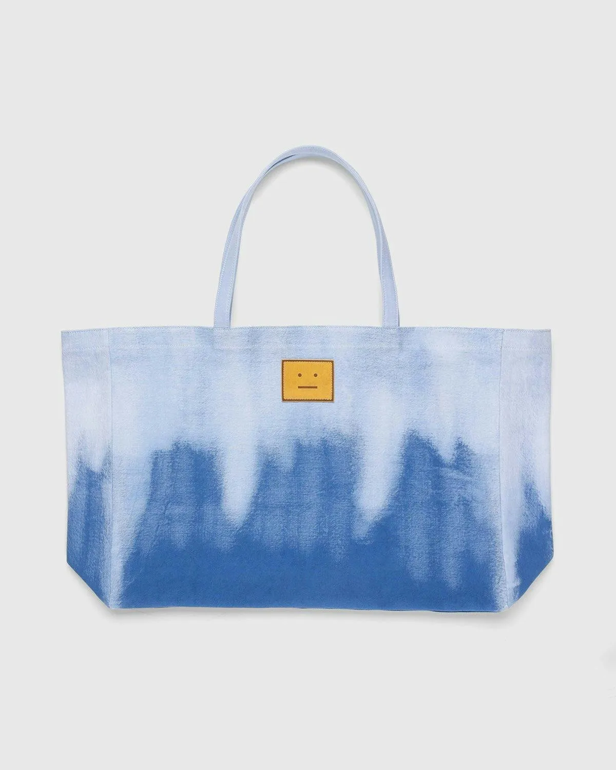 Acne Studios – Bleached Face Tote Bag Denim Blue | Highsnobiety Shop