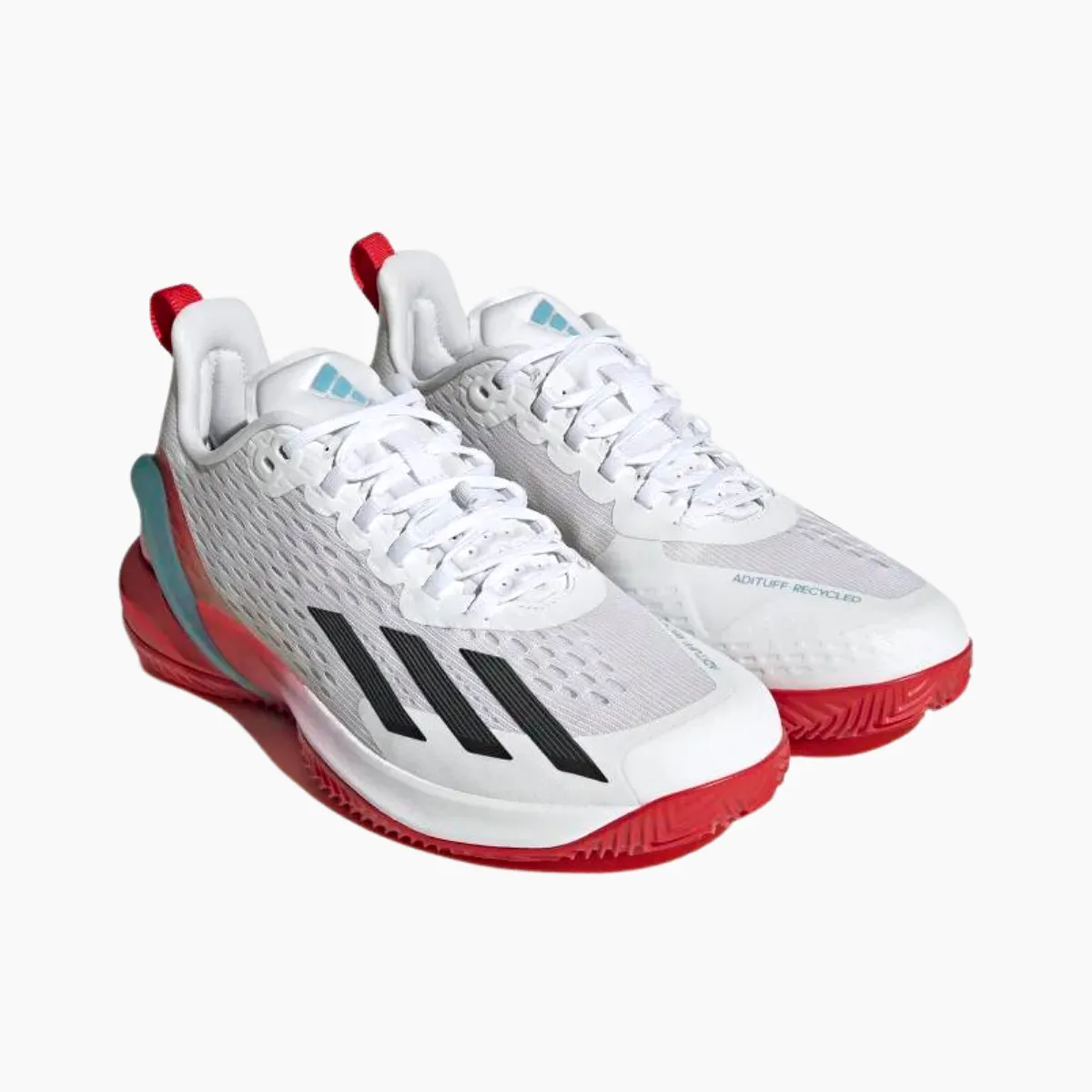 Adidas Adizero cybersonic M Clay Men Tennis Shoes -Cloud White/Core Black/Preloved Blue