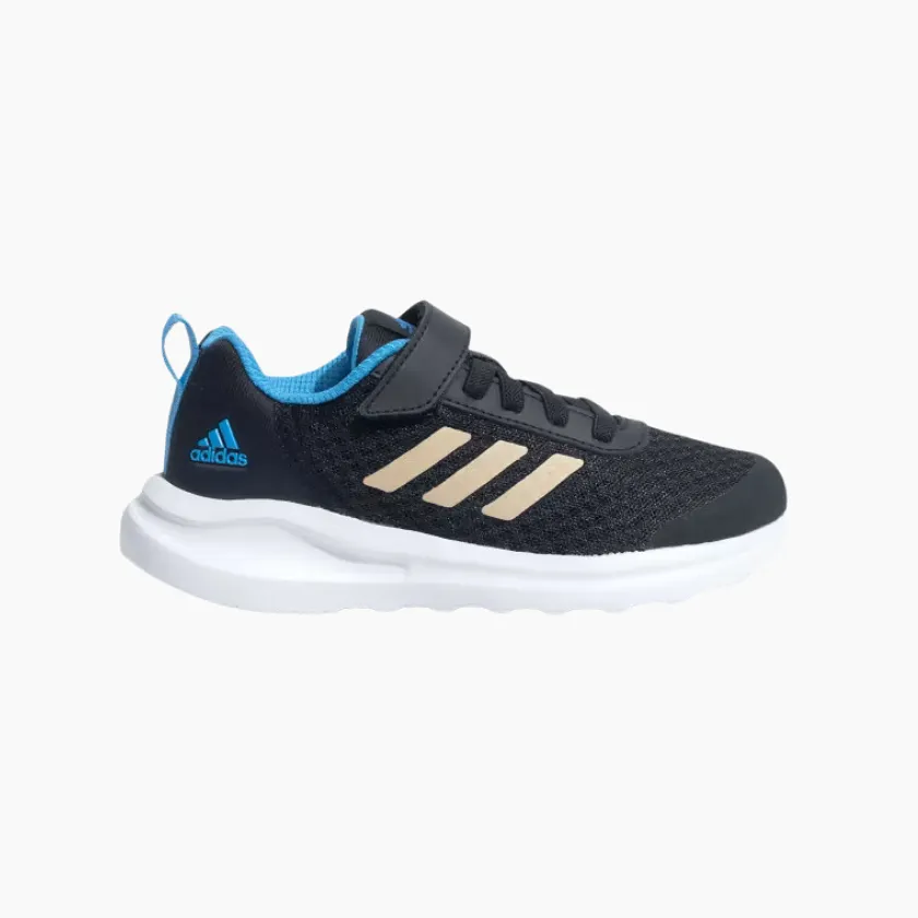 Adidas Brago 1.0 Kids Unisex Training Shoes (4-16Year) -Core Black/Wonder Gold Met/Pulse Blue