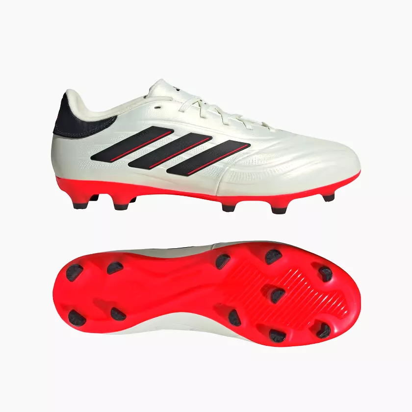 Adidas Copa Pure 2 League Unisex Football Shoes -Ivory/Core Black/Solar Red