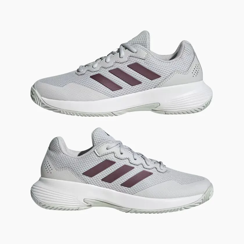 Adidas Gamecourt 2.0 Women's Tennis Shoes -Grey One/Aurora Met. S24/Core White