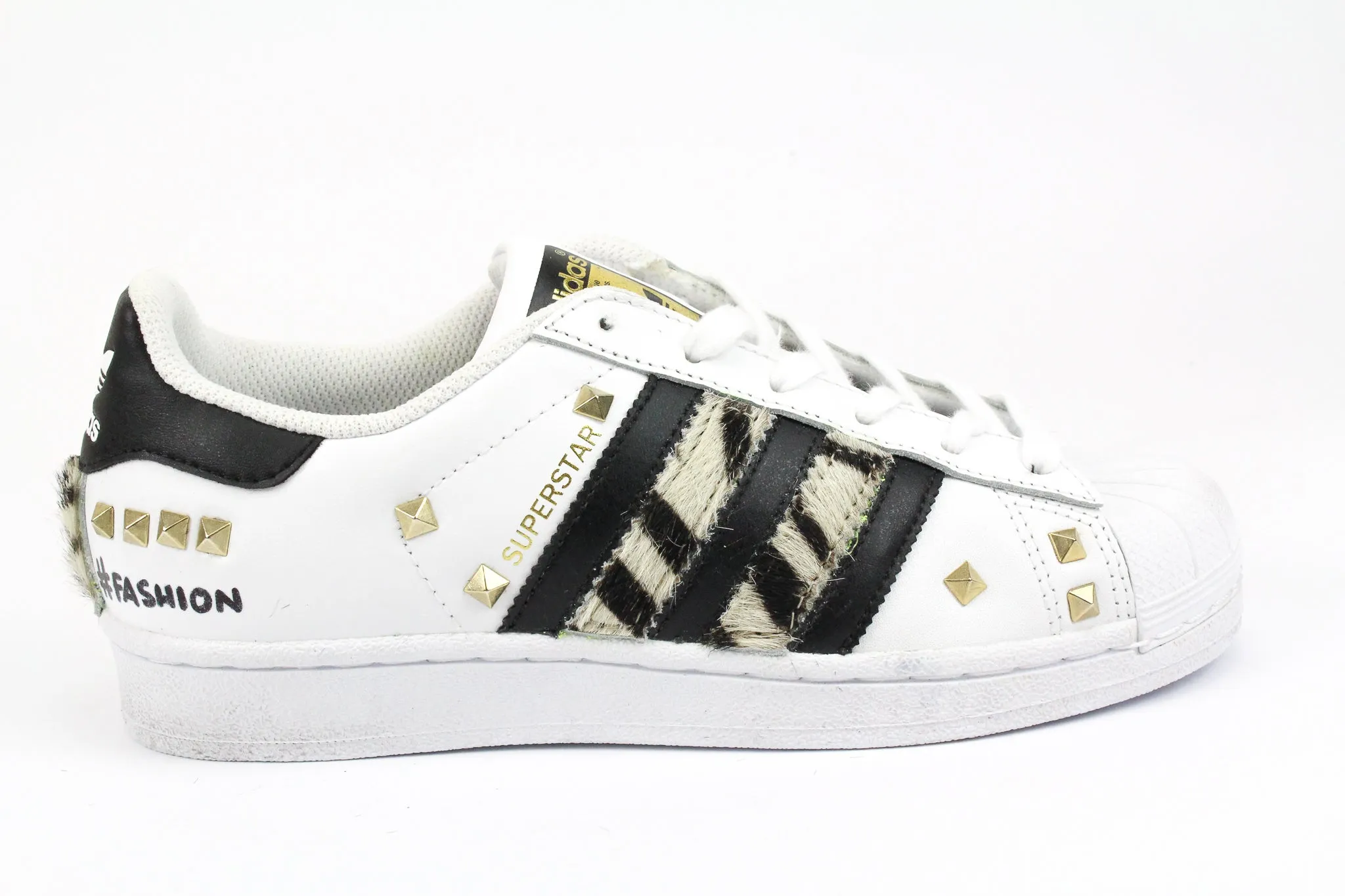 Adidas Superstar Zebrate Borchie & Graffiti