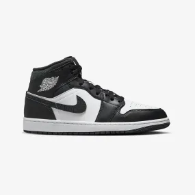 AIR JORDAN 1 MID SE 'OFF NOIR/BLACK-WHITE-BLACK'