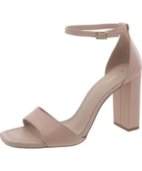 ALDO Womens Leather Ankle Strap Heels