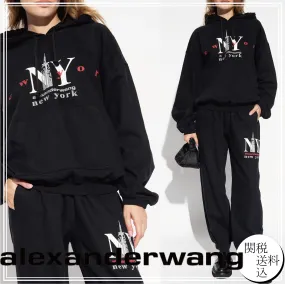 Alexander Wang  |Unisex Street Style Designers Hoodies