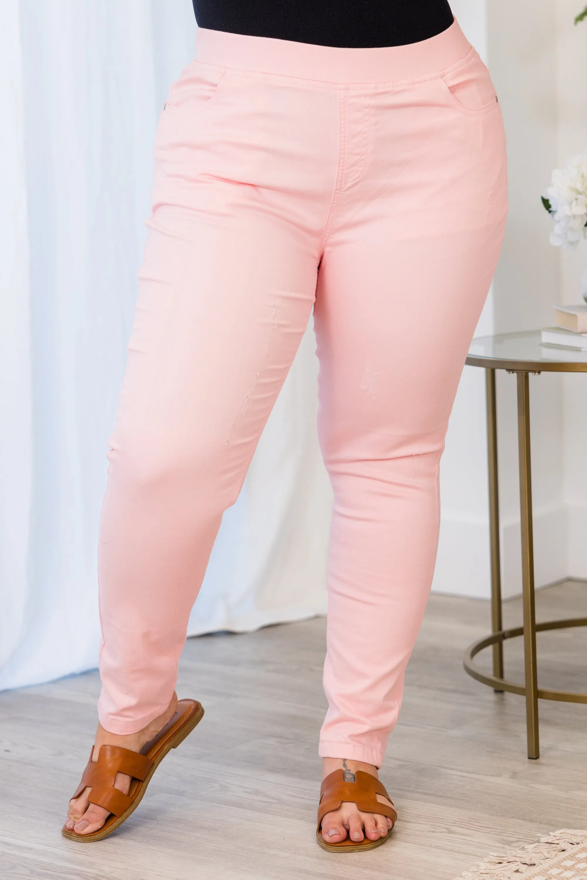 All The Answers Jeggings, Pink