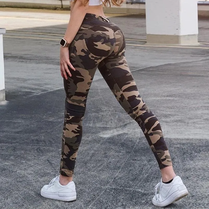 Alternative Women's Camo Fitness Pants - Activewear for Goths and Metalheads