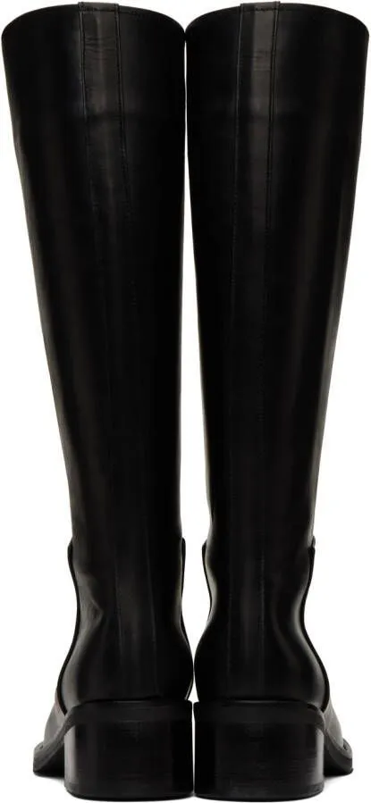 AMOMENTO Black Long Boots