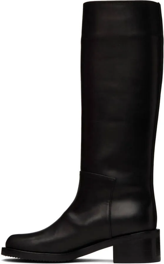 AMOMENTO Black Long Boots