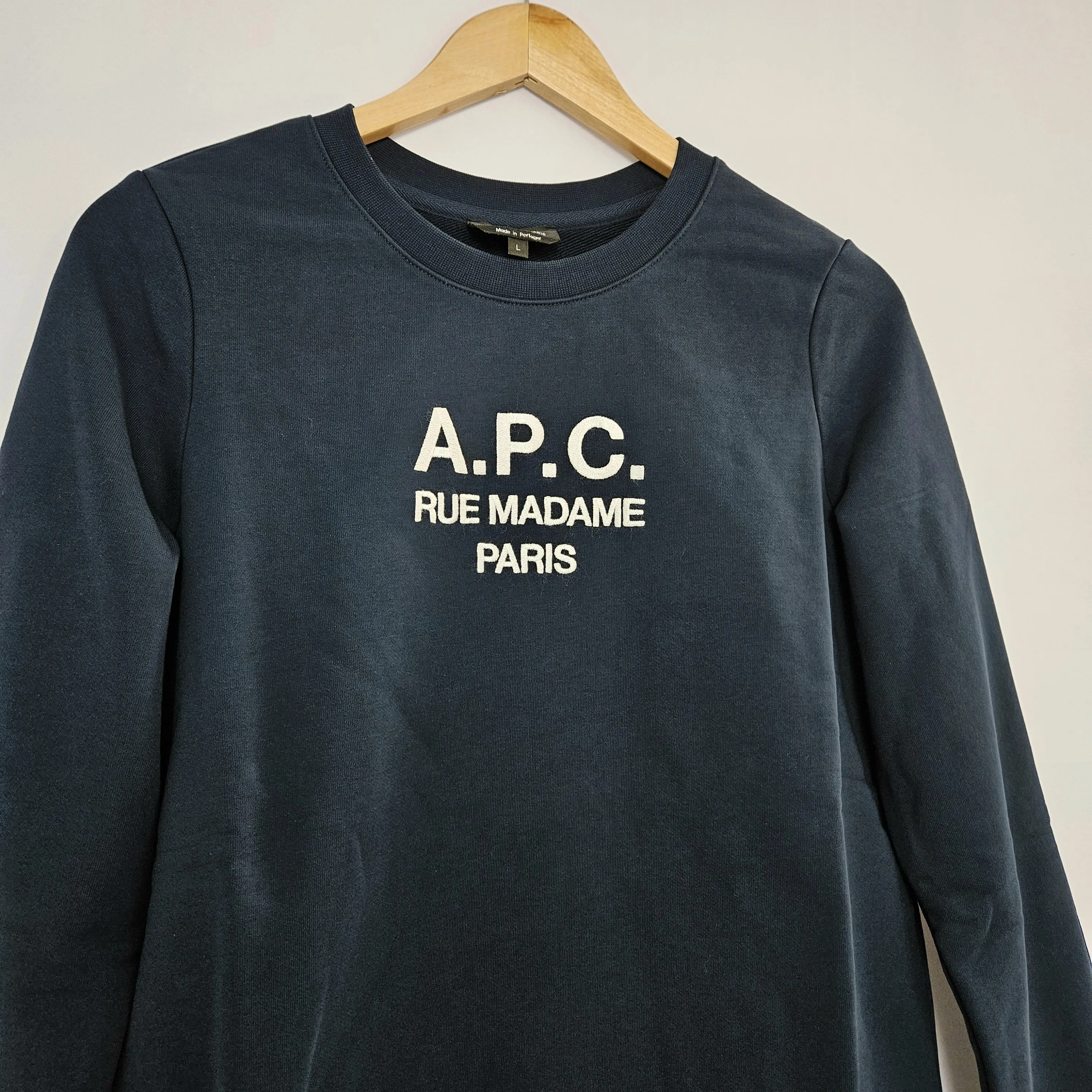 A.P.C.  |Unisex Street Style Logo Hoodies & Sweatshirts