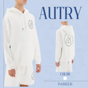 AUTRY  |Sweat Street Style Long Sleeves Cotton Logo Hoodies