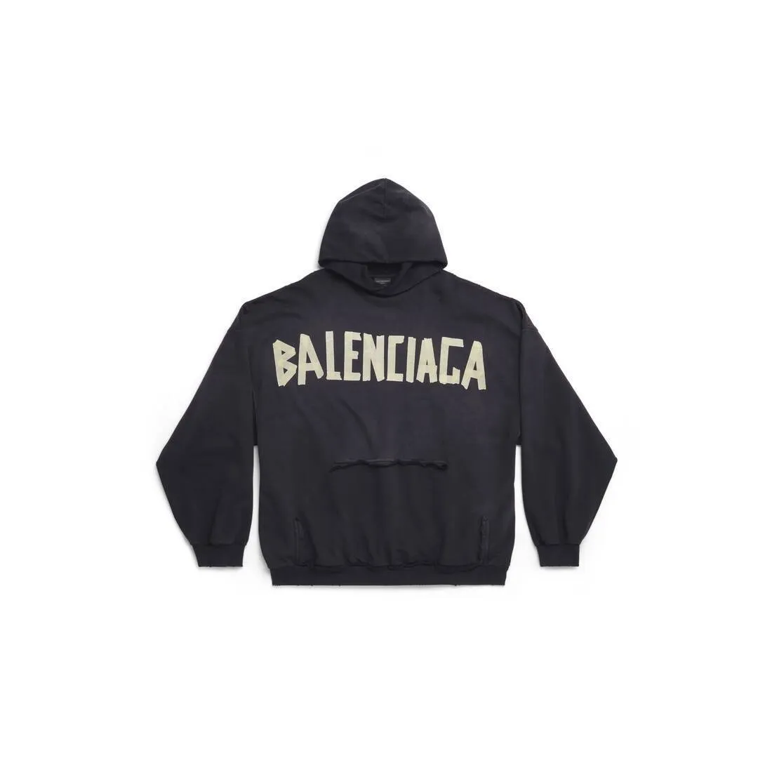 BALENCIAGA  |Long Sleeves Plain Cotton Oversized Logo