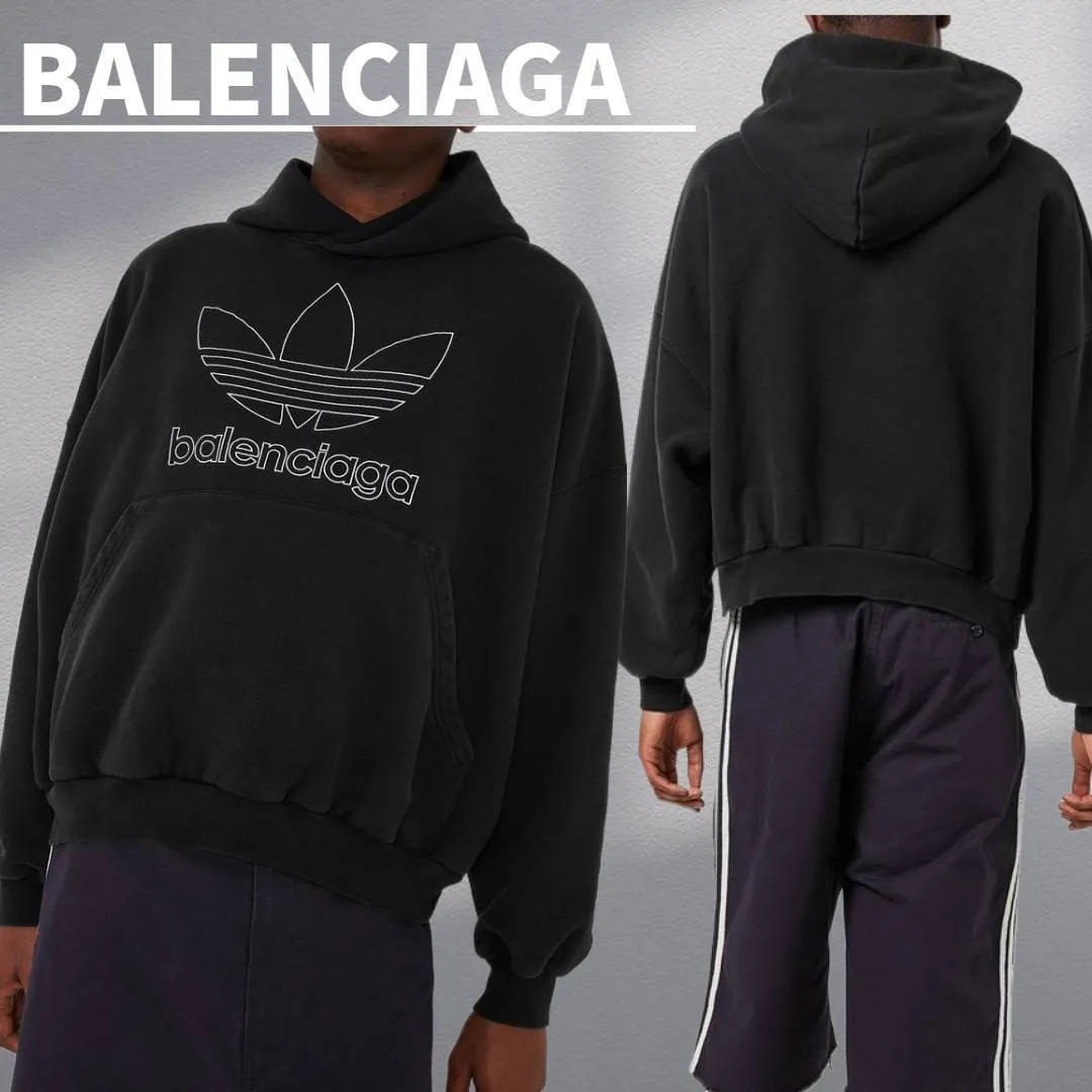 BALENCIAGA  |Street Style Collaboration Logo Military Luxury