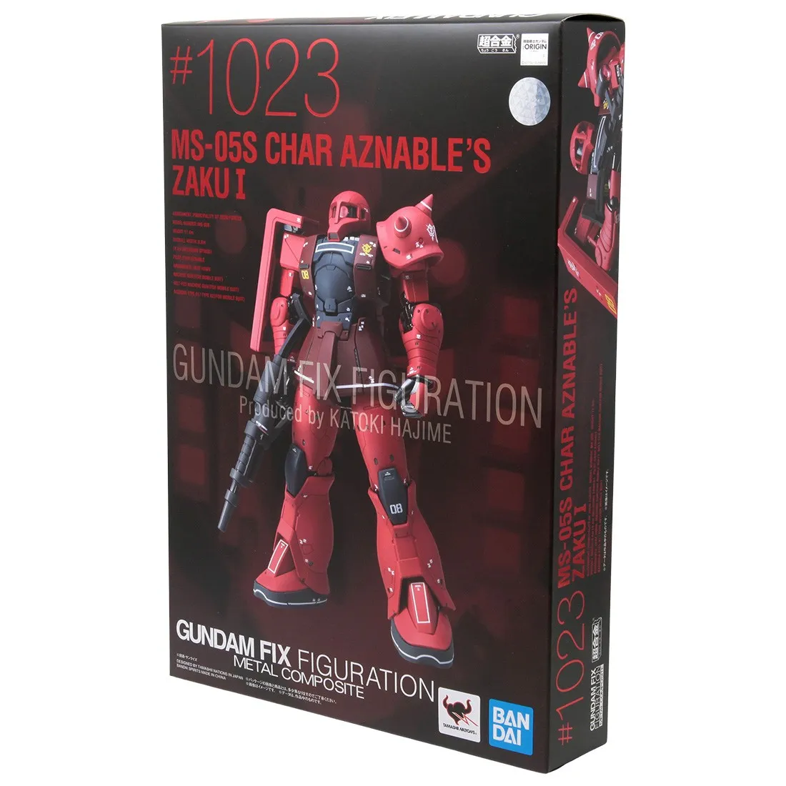 Bandai Mobile Suit Gundam The Origin Gundam Fix Figuration Metal Composite MS-05S Char Aznable's Zaku I Figure (red)