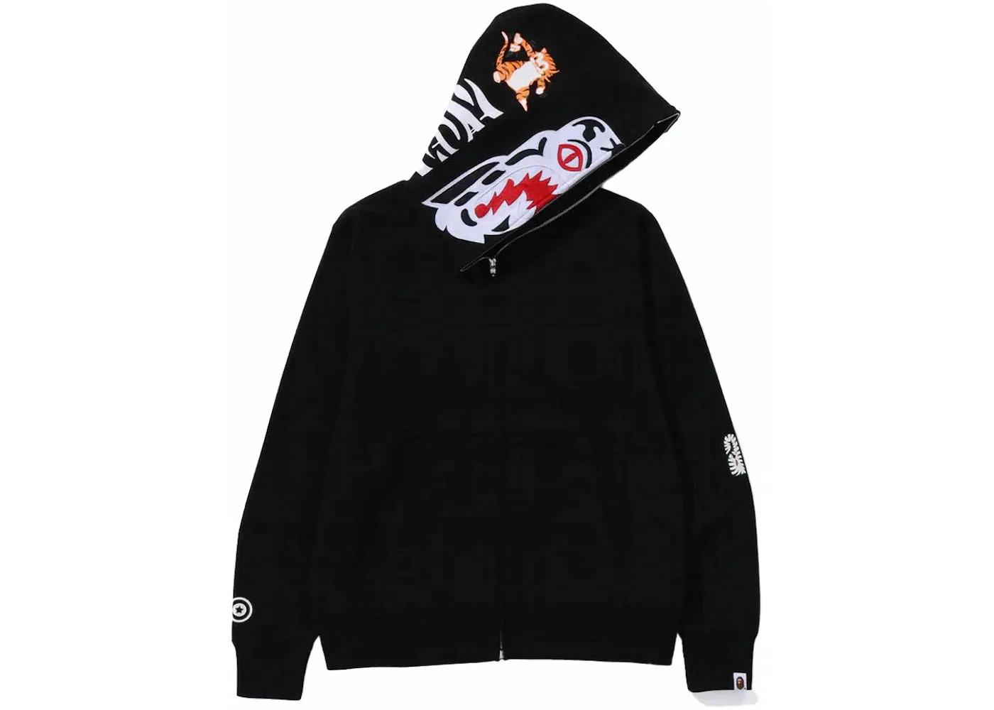 BAPE Tiger Full Zip Hoodie (FW23) Black