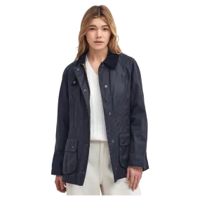 Barbour Beadnell Wax Jacket in Navy