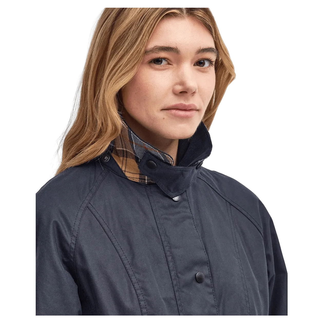 Barbour Beadnell Wax Jacket in Navy