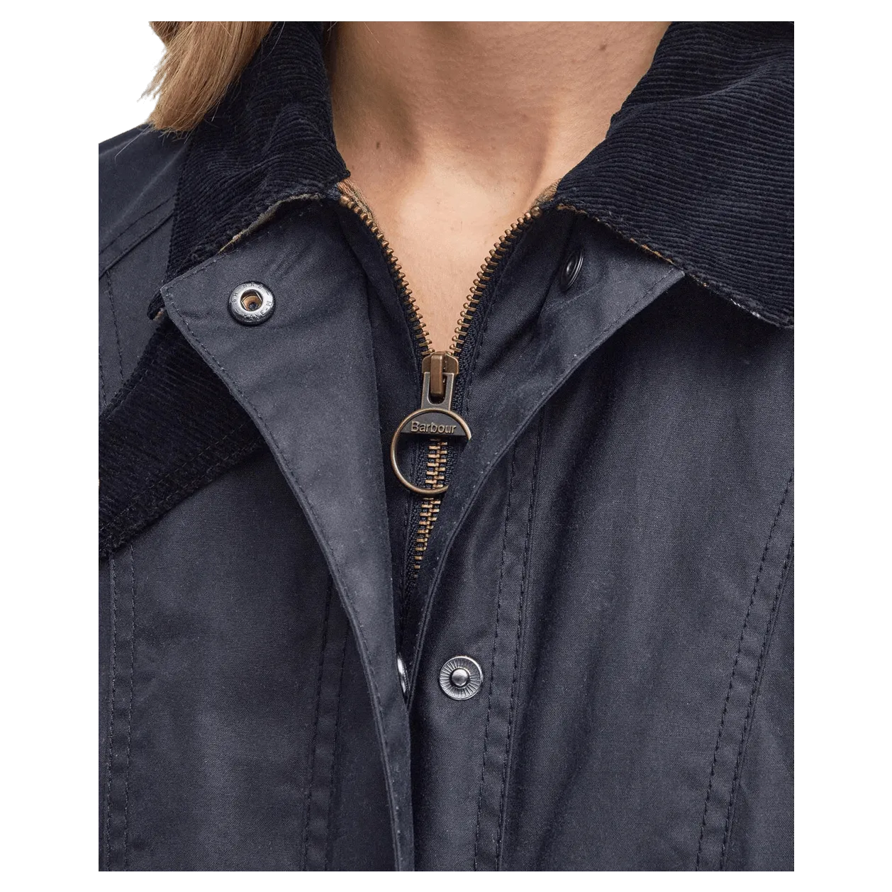 Barbour Beadnell Wax Jacket in Navy