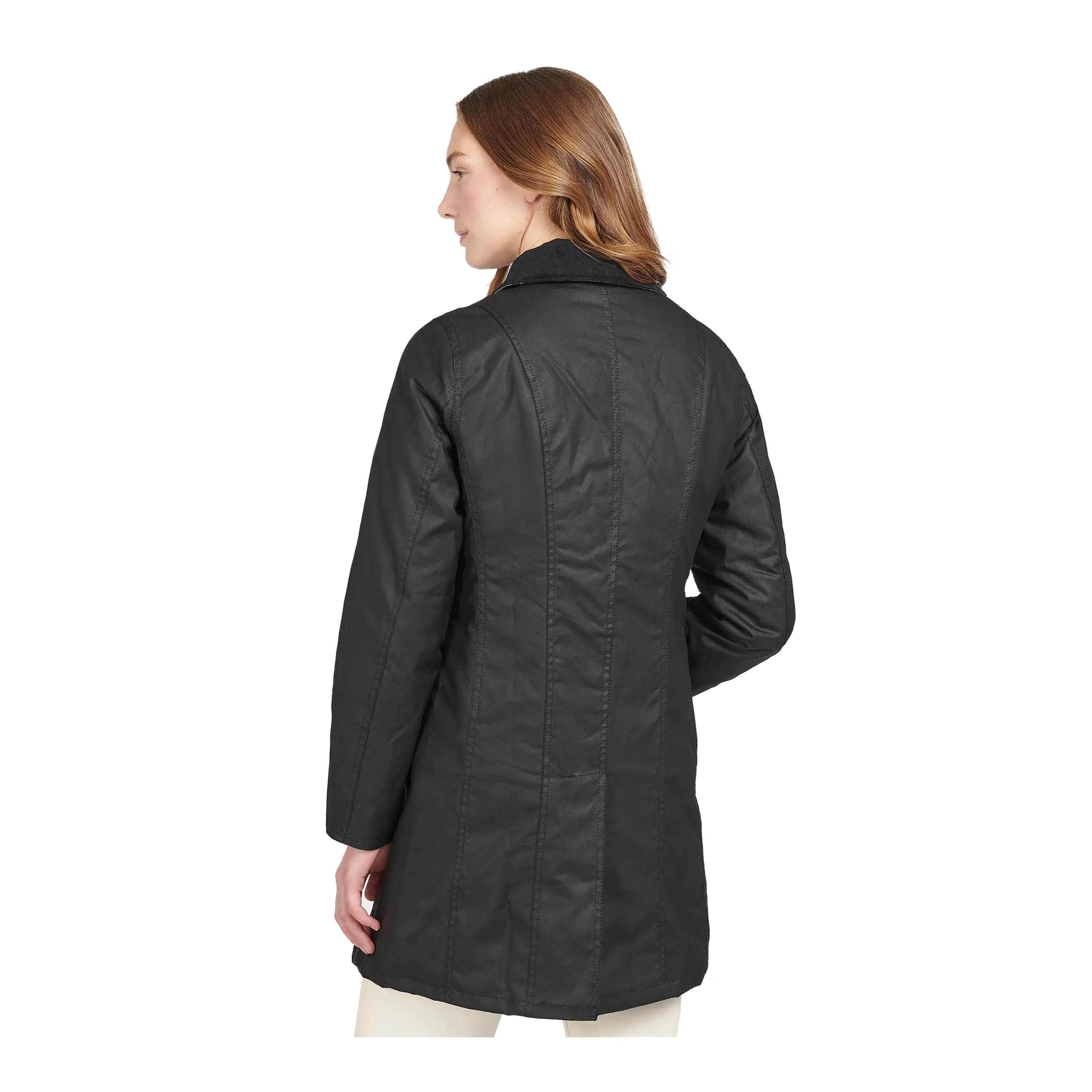 Barbour Belsay Wax Jacket in Black