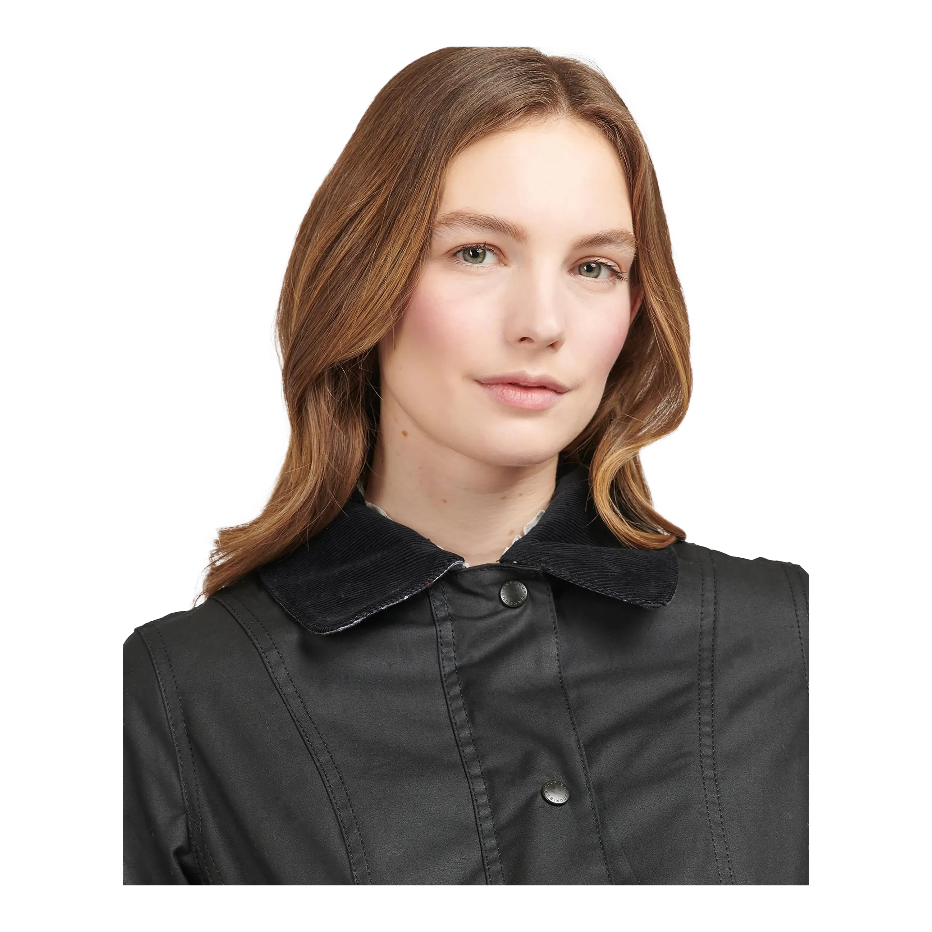 Barbour Belsay Wax Jacket in Black