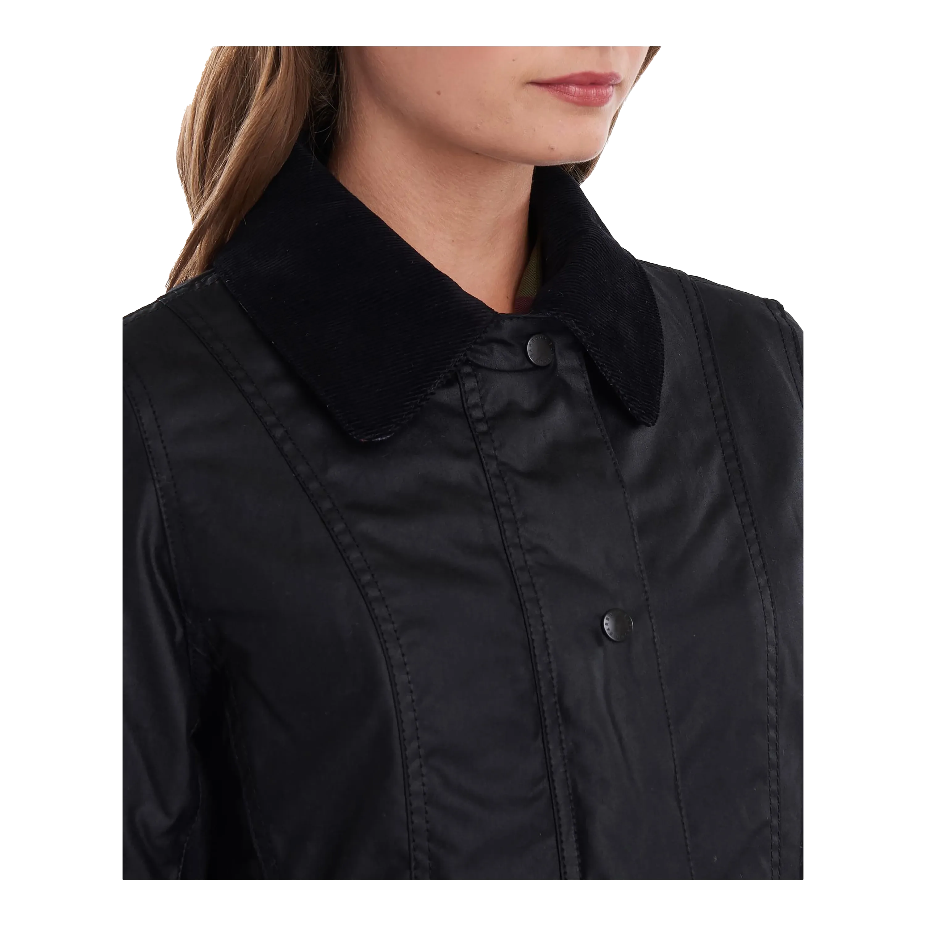 Barbour Belsay Wax Jacket in Black