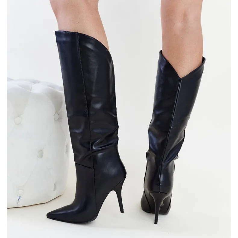 Black high heel boots from Petty