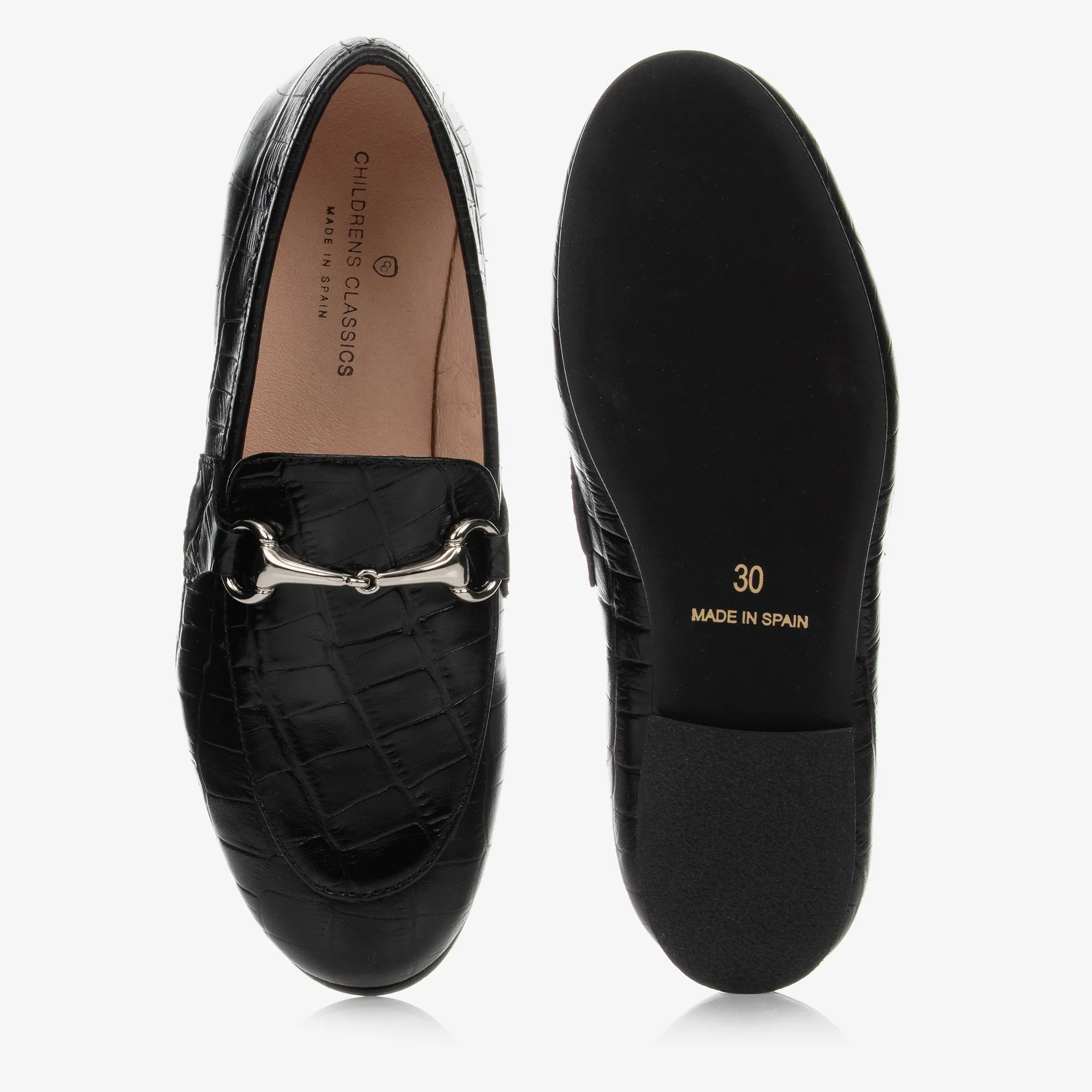 Black Leather Loafer Shoes