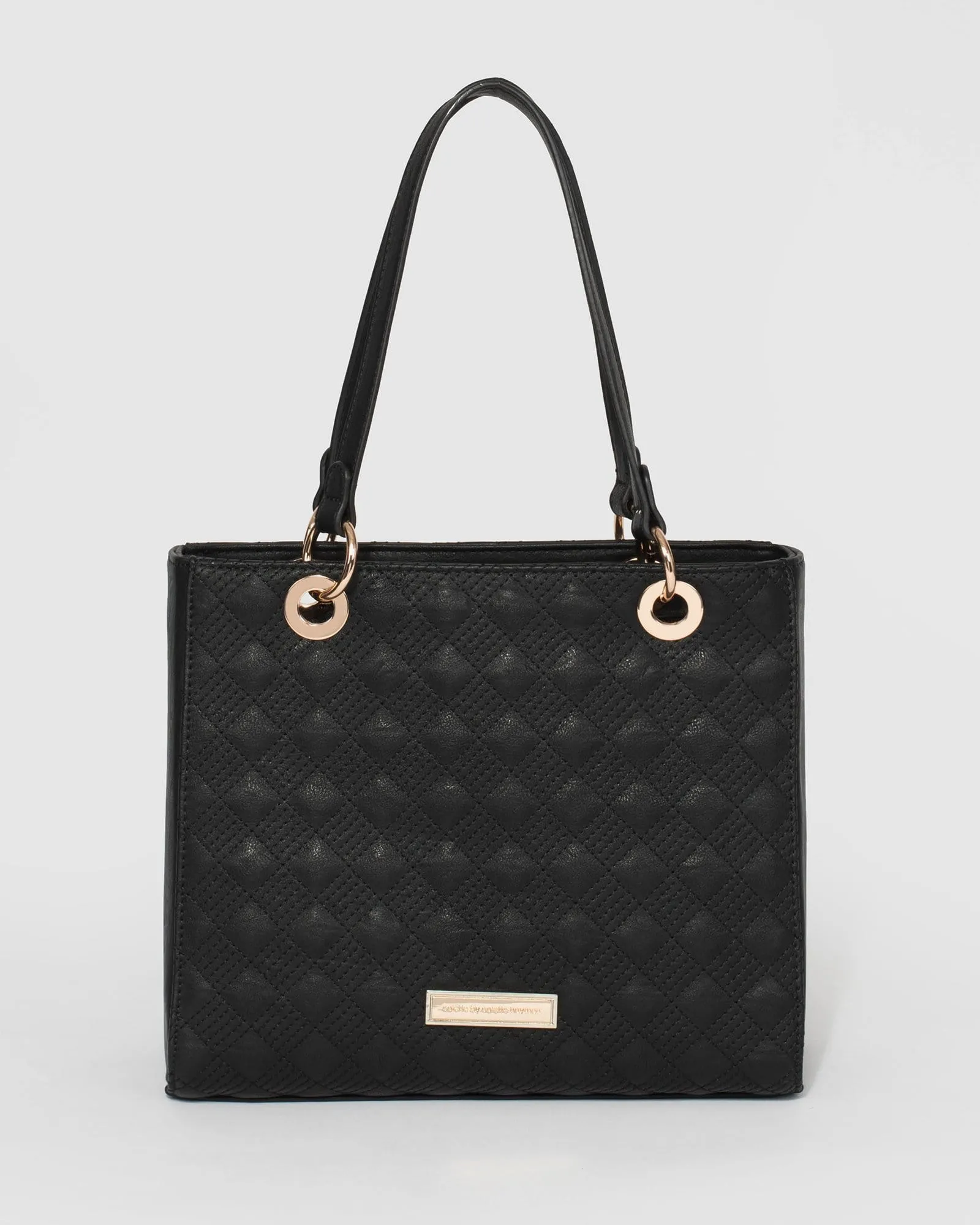 Black Nirvana Quilted Tote Bag