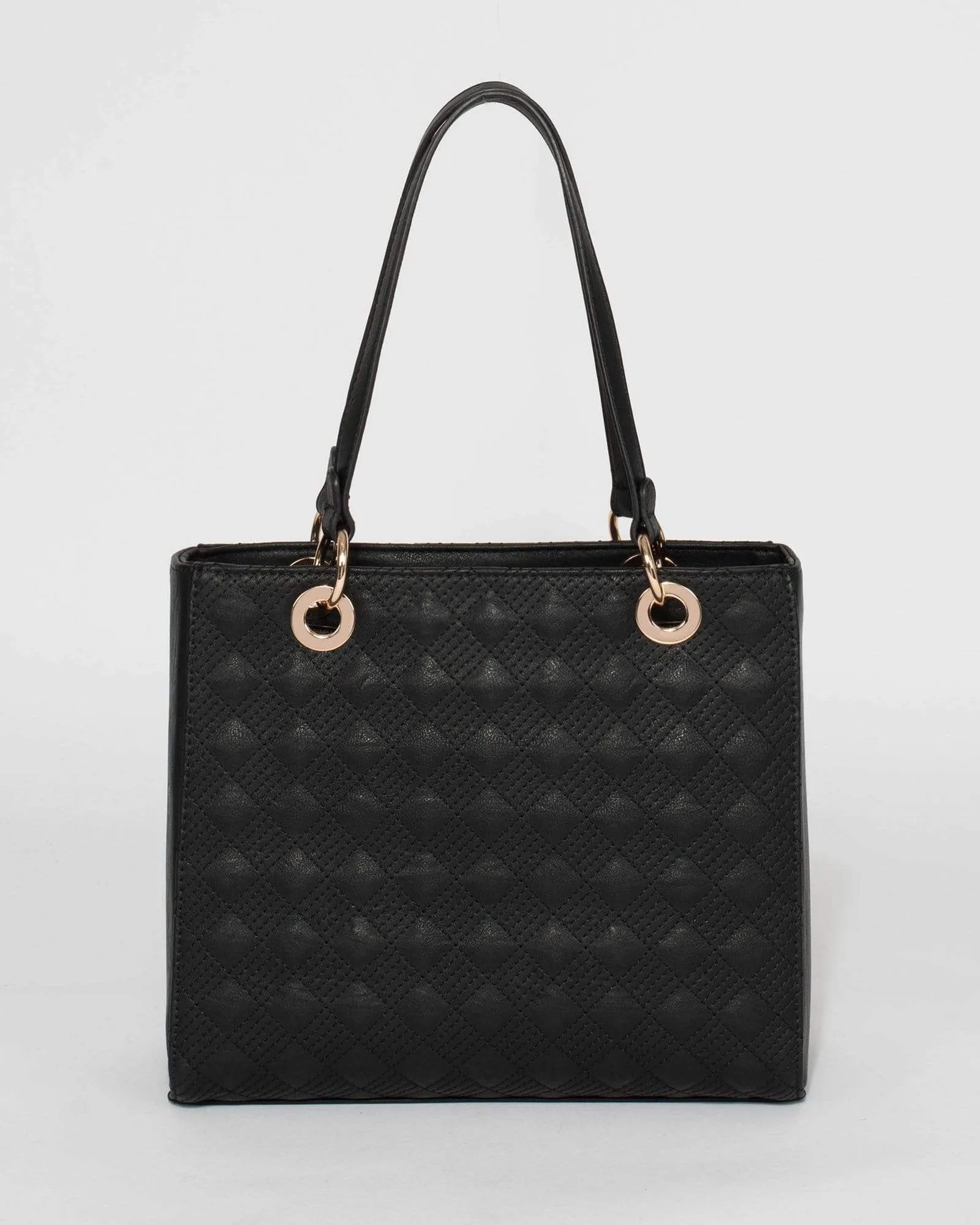 Black Nirvana Quilted Tote Bag