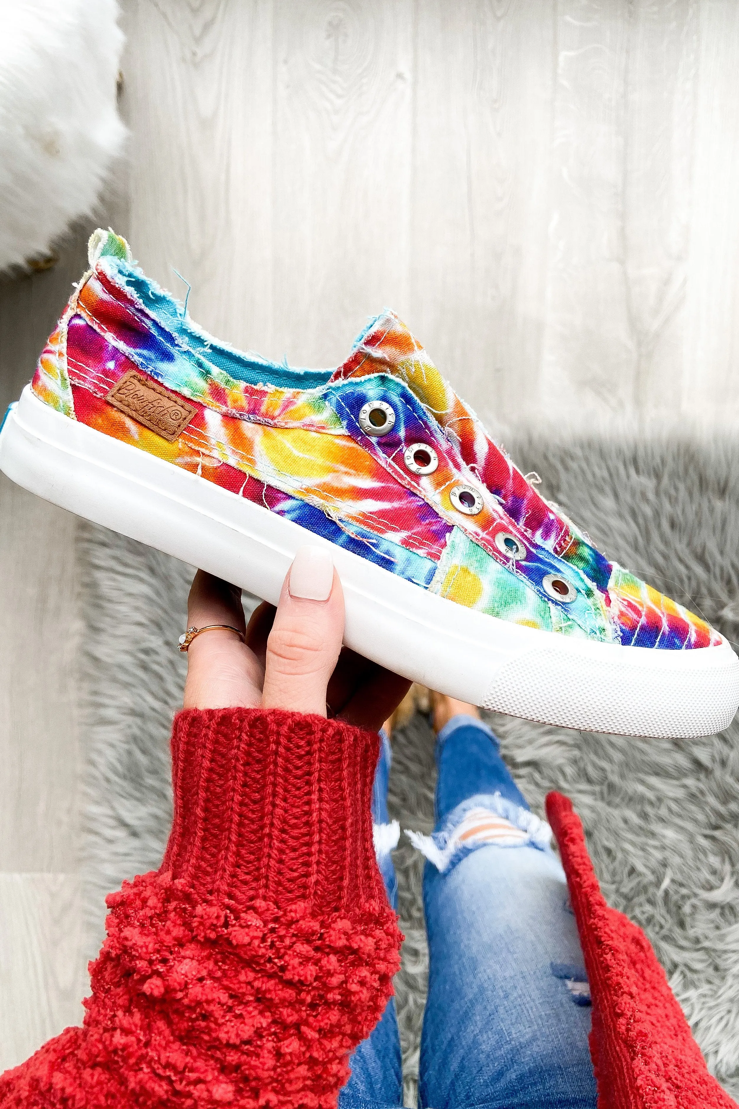 Blowfish Play Sneakers- Rainbow Tie Dye