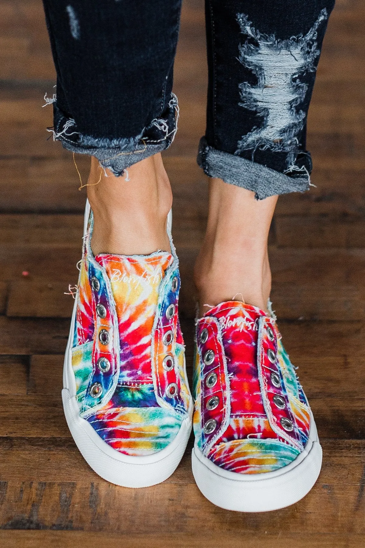 Blowfish Play Sneakers- Rainbow Tie Dye