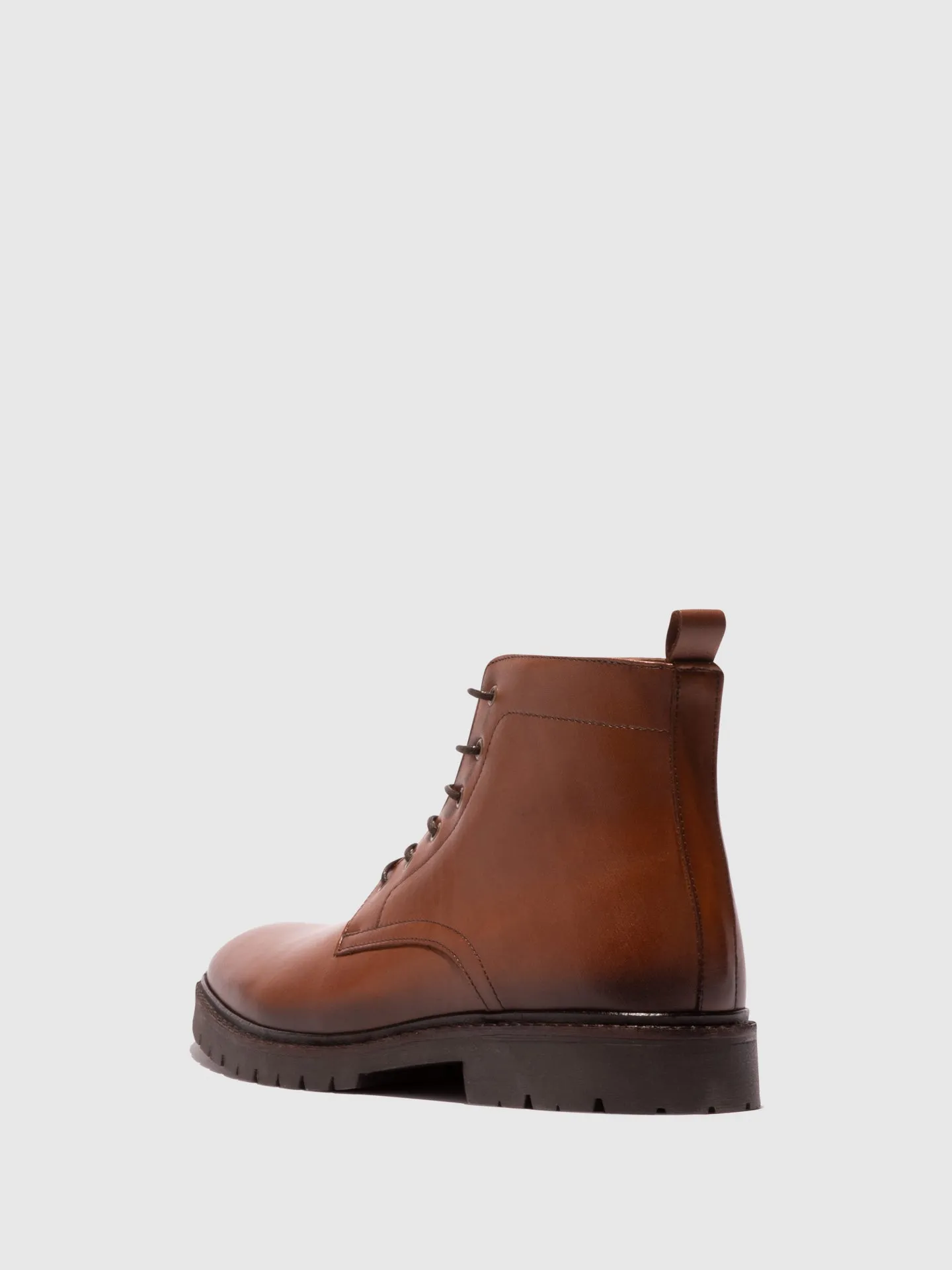 Brown Lace-up Boots