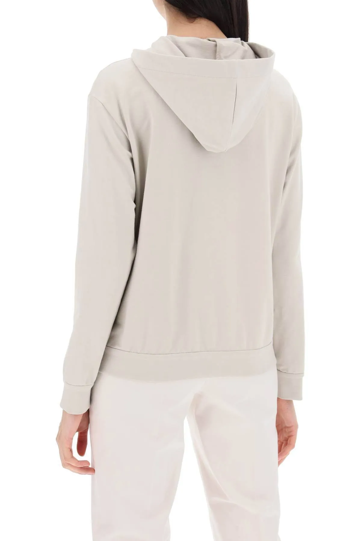 BRUNELLO CUCINELLI  |Long Sleeves Plain Cotton Hoodies & Sweatshirts