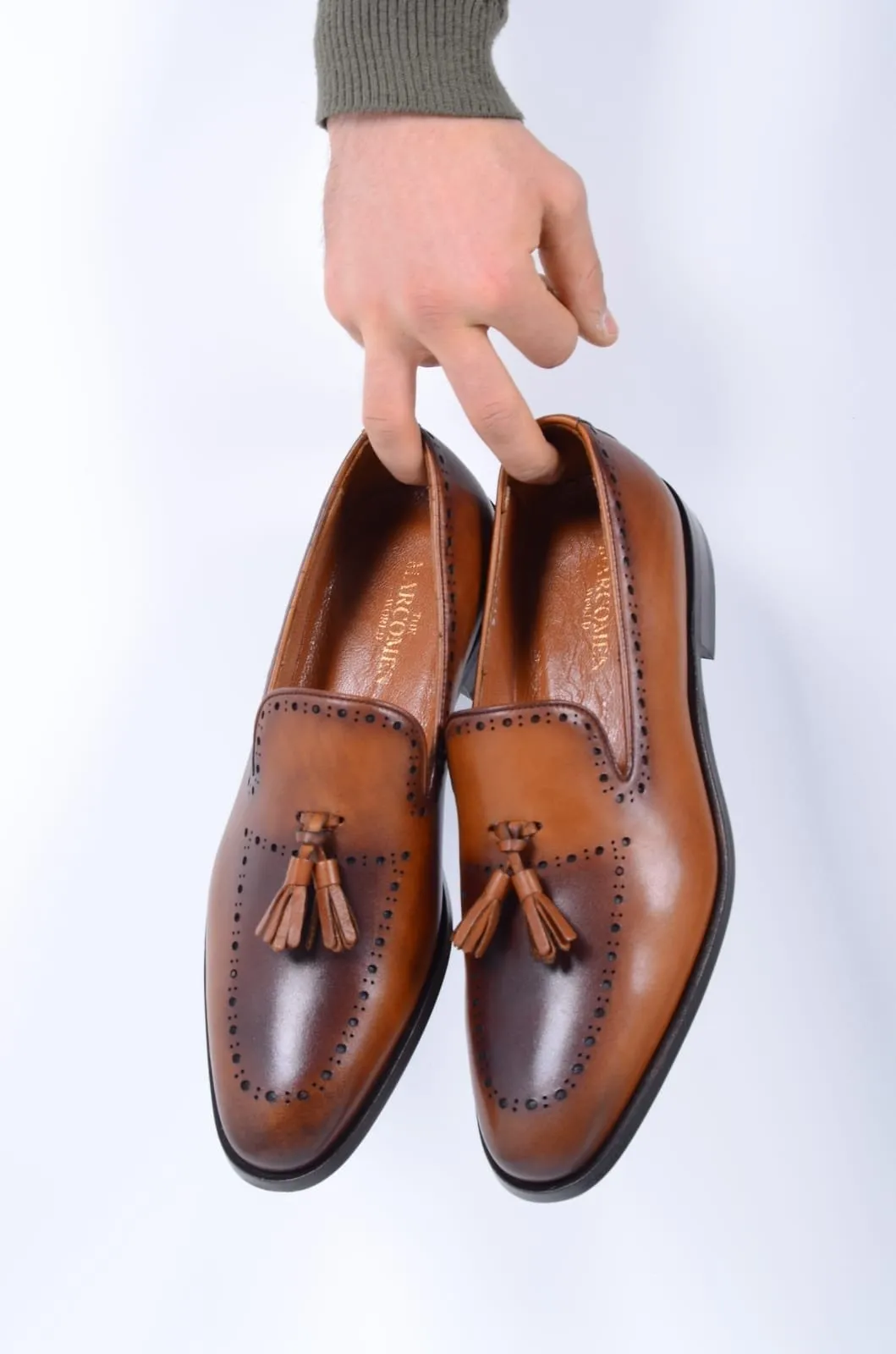 Calf-Leather Loafer Shoes (3 Colors)