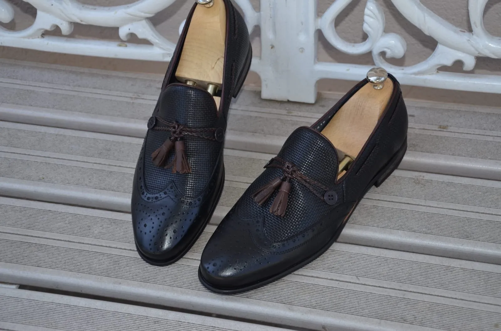 Calf-Leather Loafer Shoes (3 Colors)