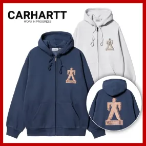 Carhartt  |Street Style Long Sleeves Logo Hoodies