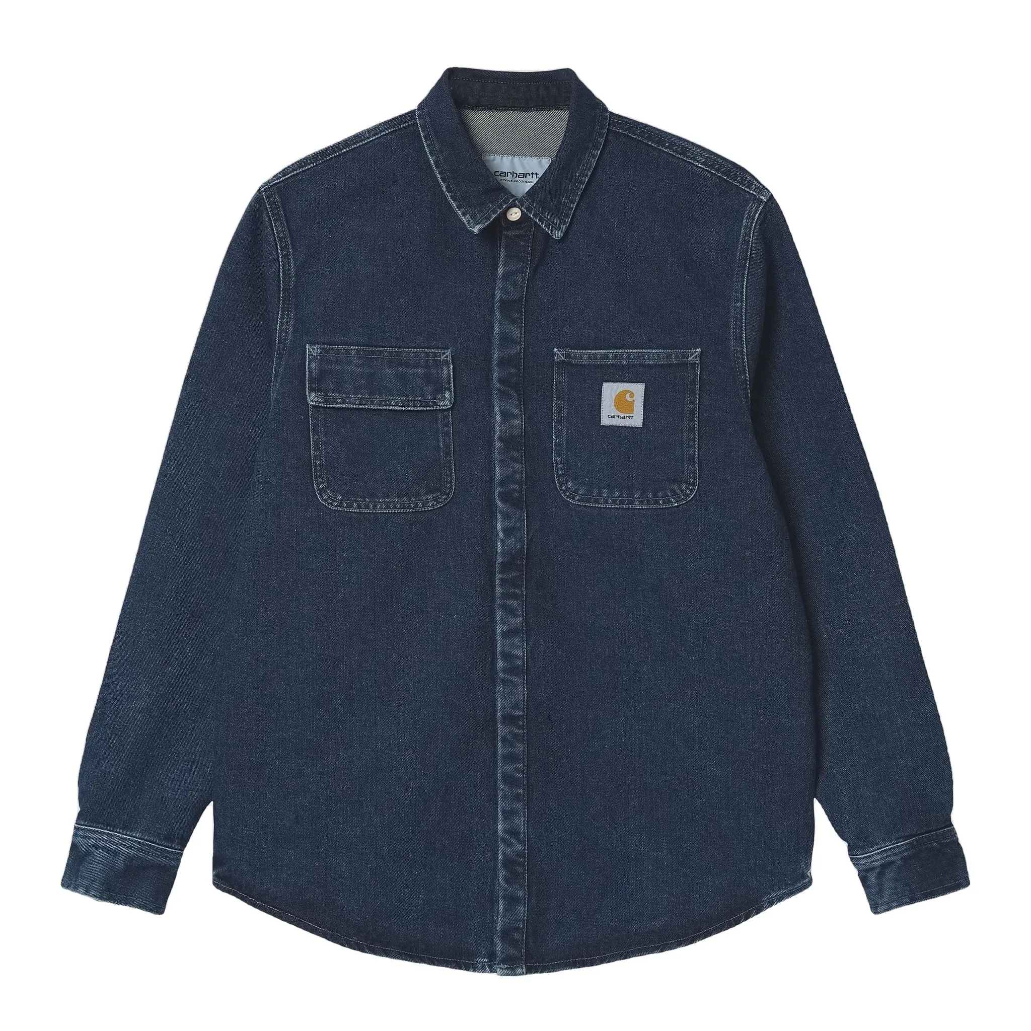 Carhartt WIP - Chemise Salinac - Blue Stone Washed