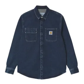 Carhartt WIP - Chemise Salinac - Blue Stone Washed