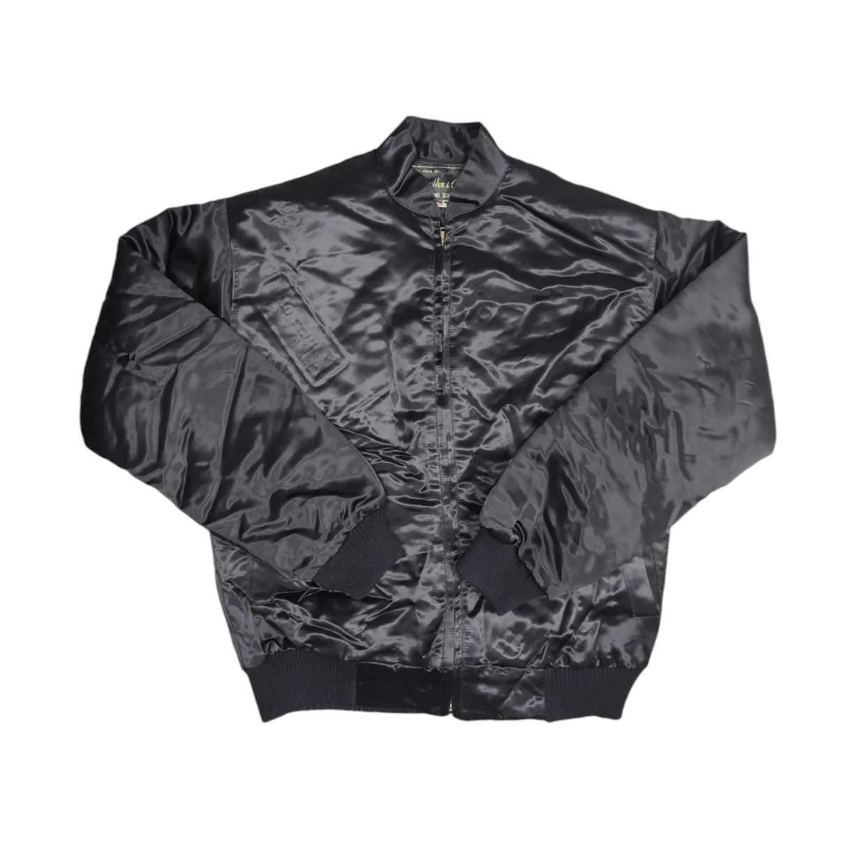 Caribbean Sea Black Satin Jacket