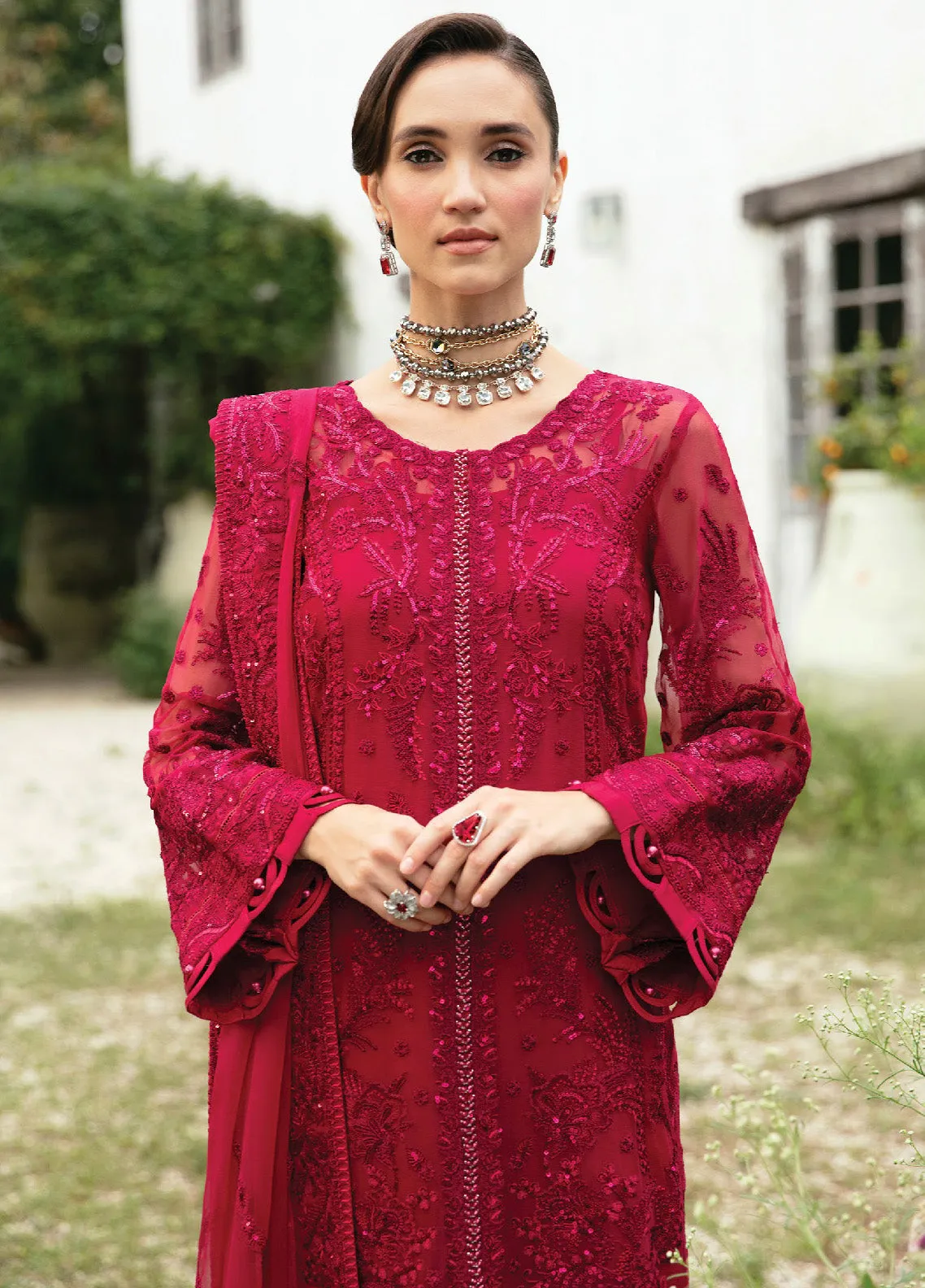 Chant D l'Amour By Gulaal Embroidered Chiffon Unstitched 3 Piece Suit - GL24CE 08 MYSARIA