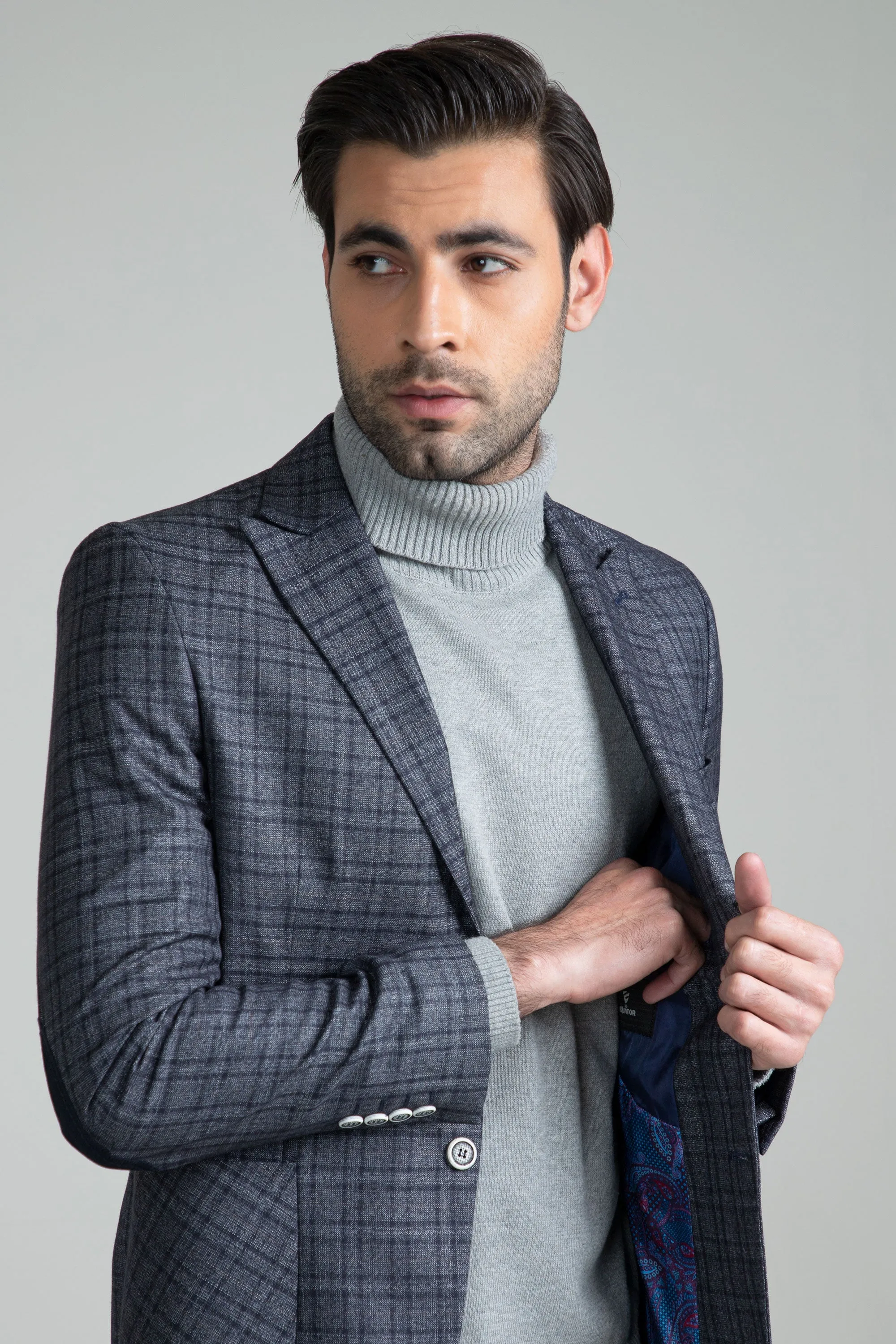 Charcoal Blazer-Made In Turkey