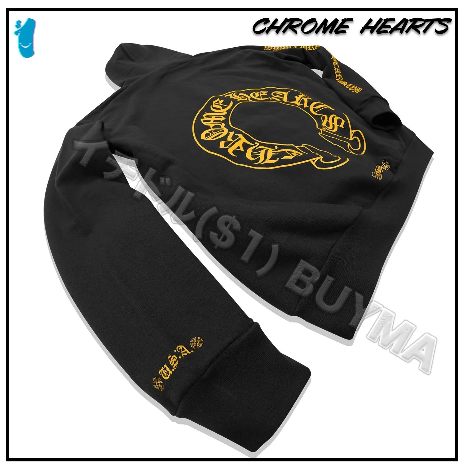 CHROME HEARTS  |Street Style Hoodies