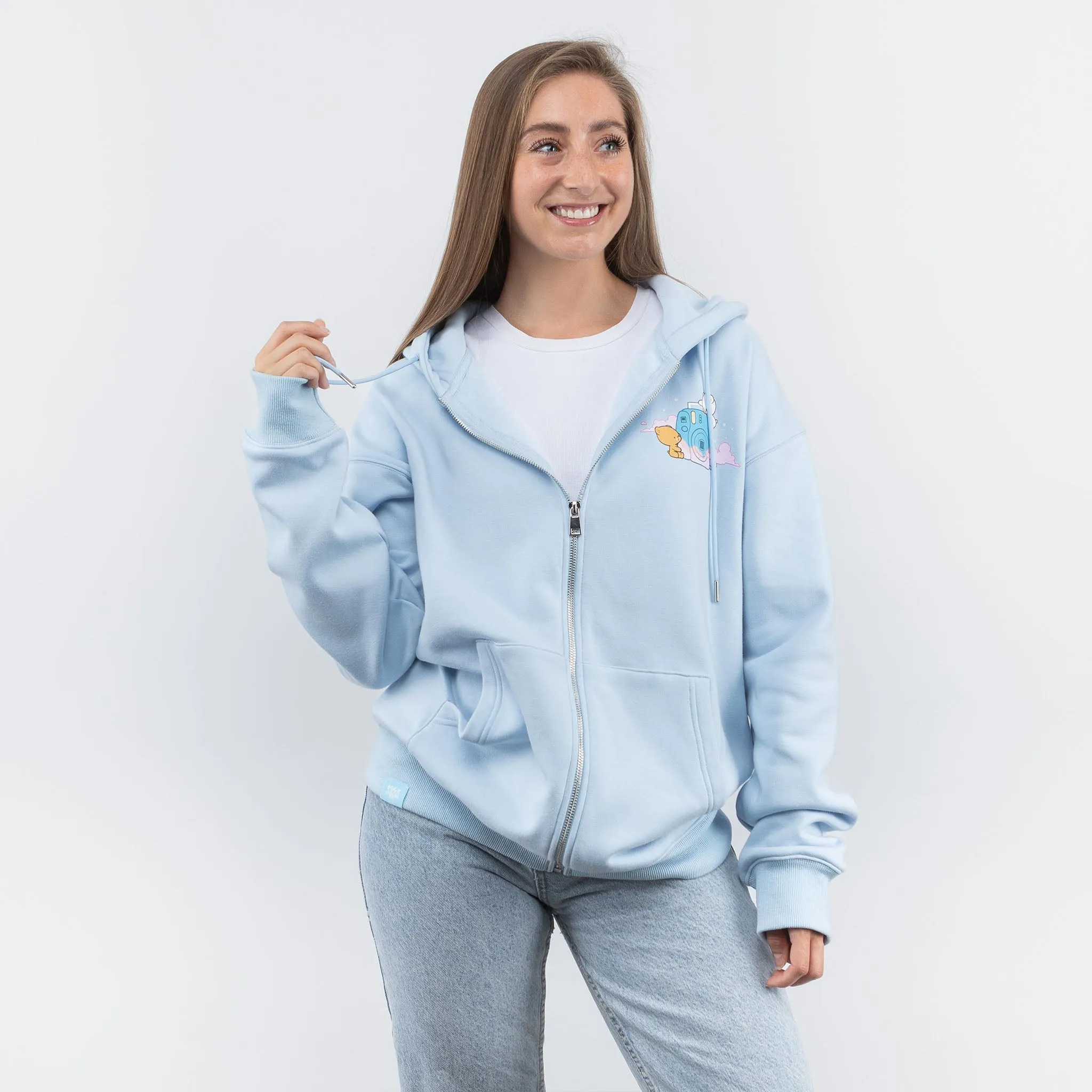 Clouds Snapshot Hoodie - Blue